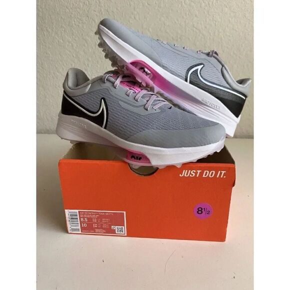 Nike Air Zoom Infinity‎ Tour Next Golf Shoes Wolf Grey Pink DC5221-060 Men’s 8.5 main image 8